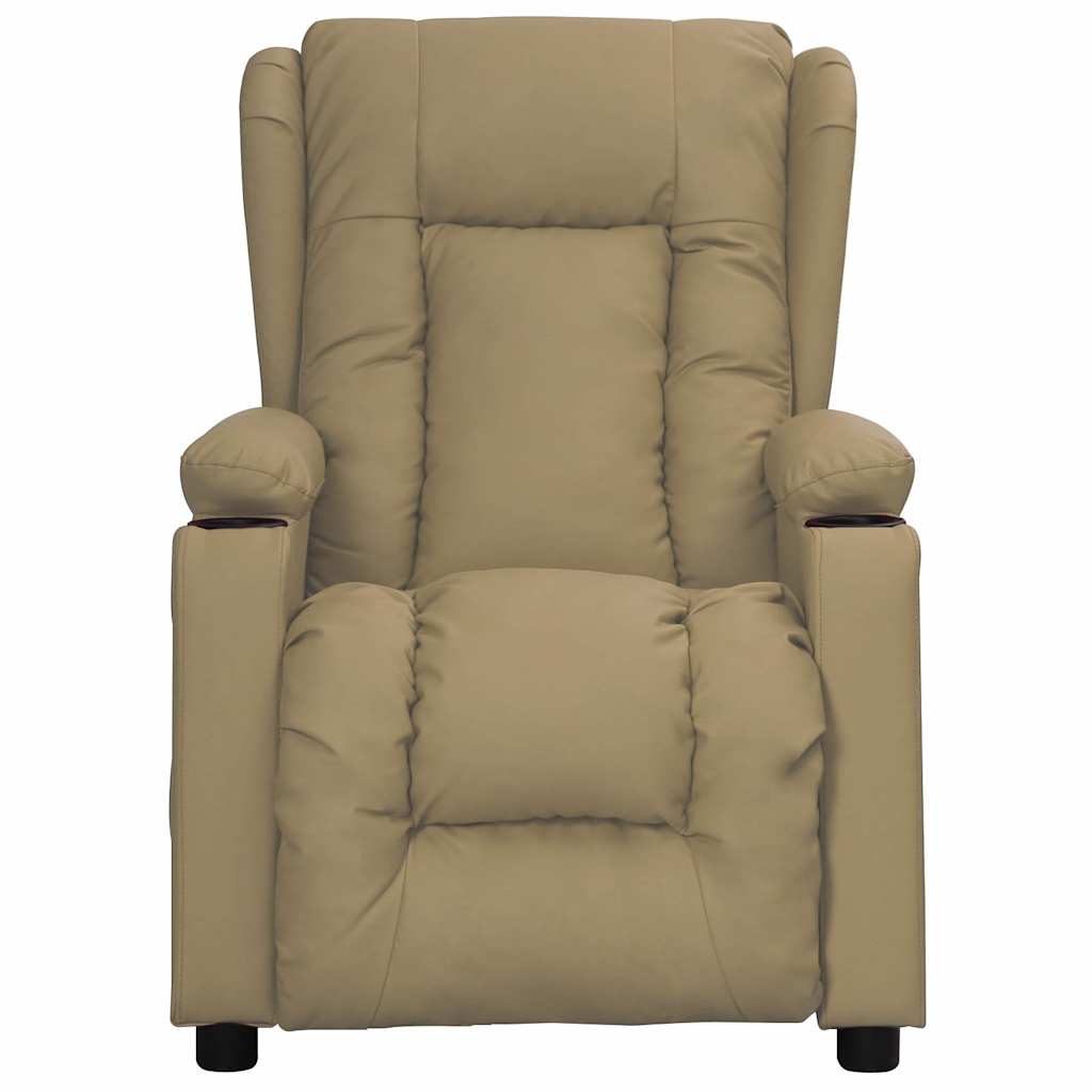 vidaXL Recliner Chair Cappuccino Faux Leather