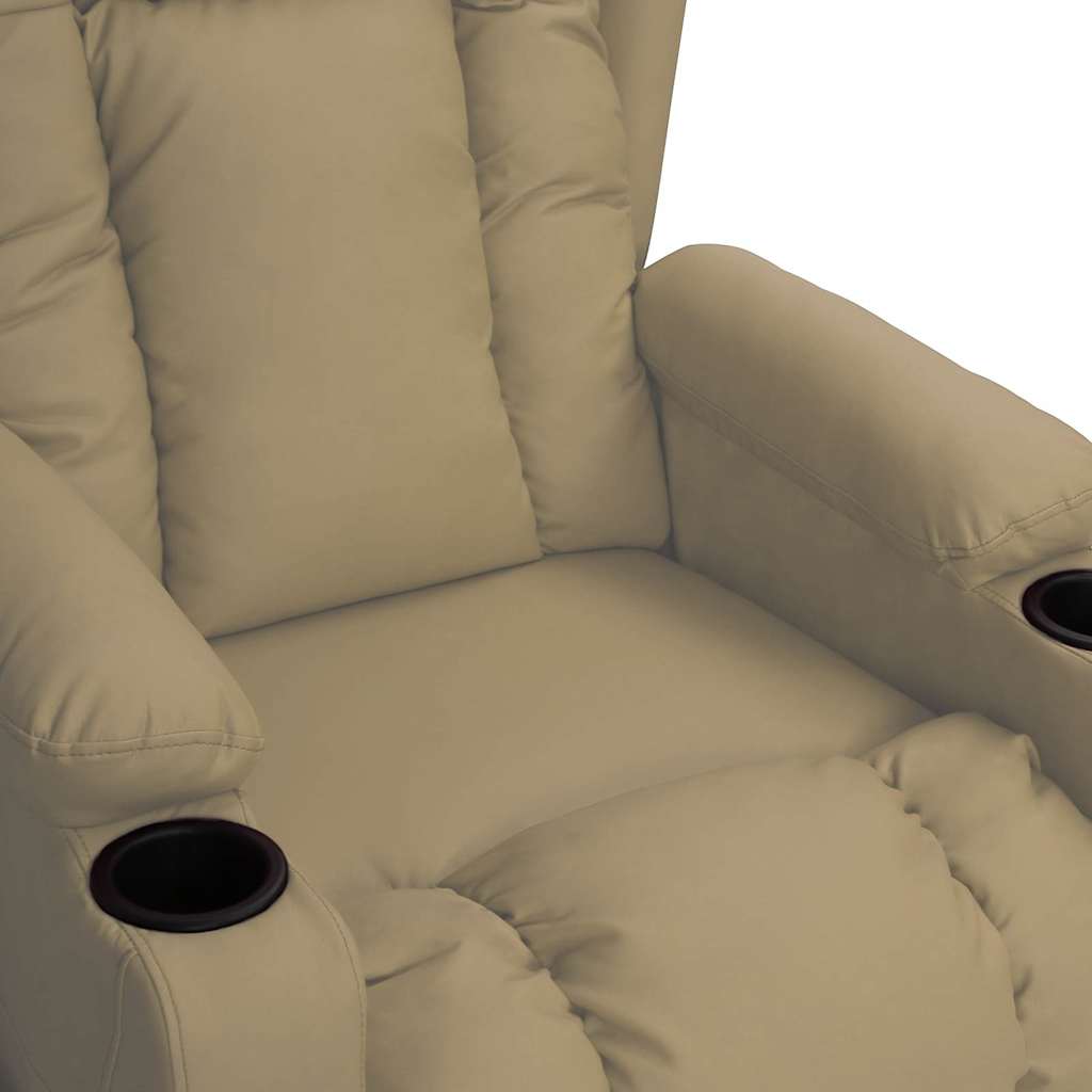 vidaXL Recliner Chair Cappuccino Faux Leather