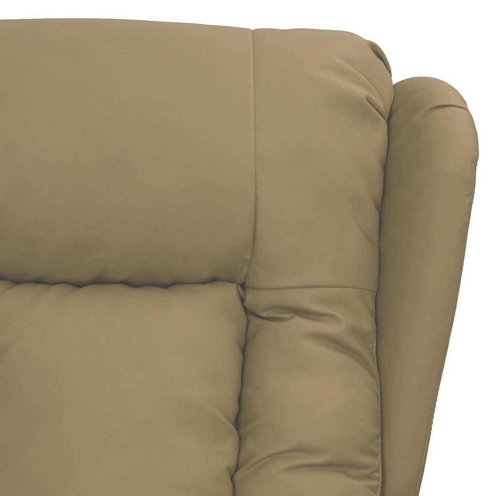 vidaXL Recliner Chair Cappuccino Faux Leather
