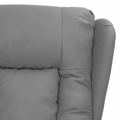 vidaXL Recliner Chair Grey Faux Leather