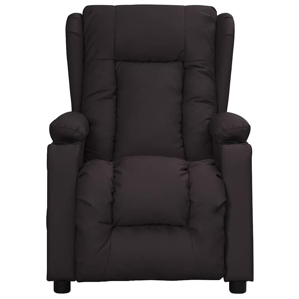 vidaXL Massage Chair Black Faux Leather