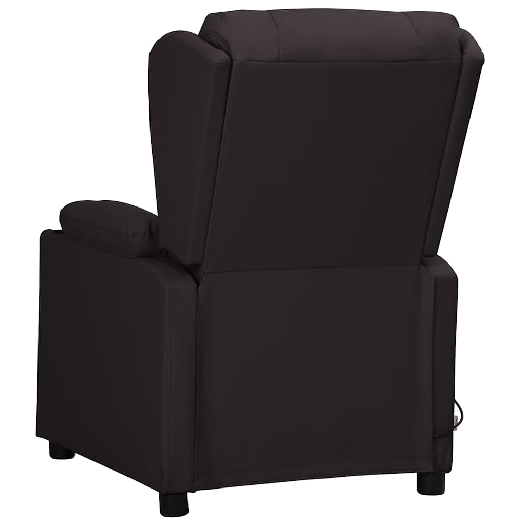 vidaXL Massage Chair Black Faux Leather
