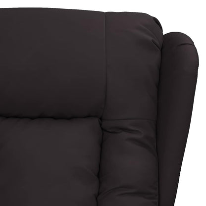 vidaXL Massage Chair Black Faux Leather