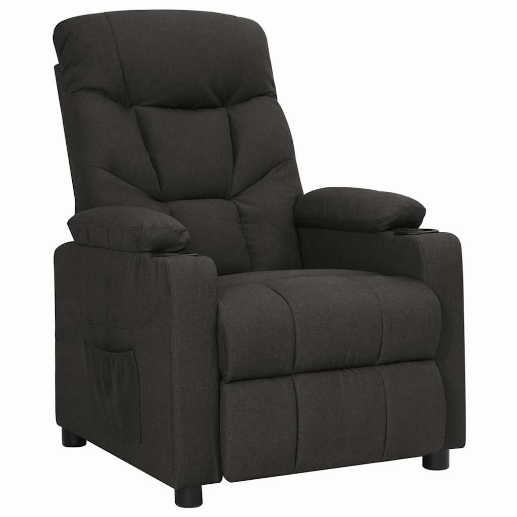 vidaXL Recliner Chair Black Fabric