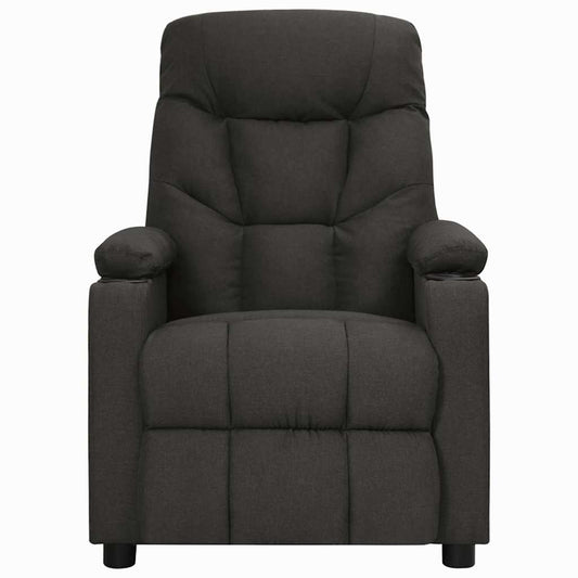 vidaXL Recliner Chair Black Fabric