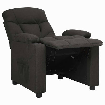 vidaXL Recliner Chair Black Fabric