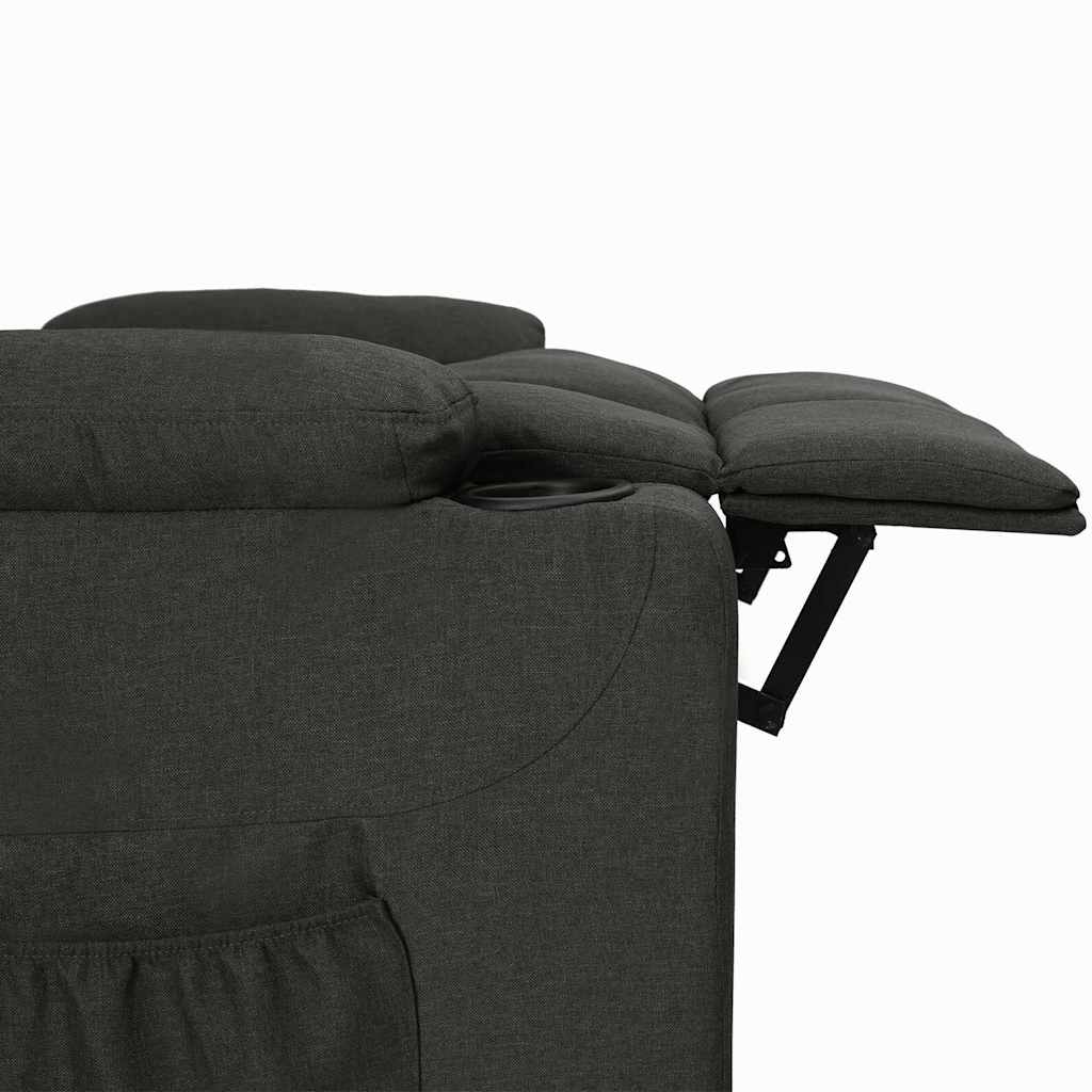 vidaXL Recliner Chair Black Fabric