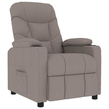 vidaXL Massage Chair Taupe Fabric