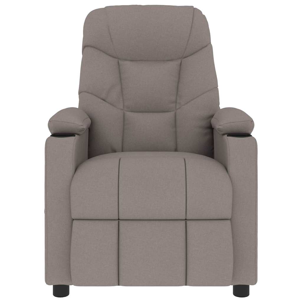 vidaXL Massage Chair Taupe Fabric