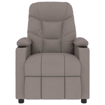 vidaXL Massage Chair Taupe Fabric