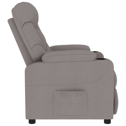 vidaXL Massage Chair Taupe Fabric