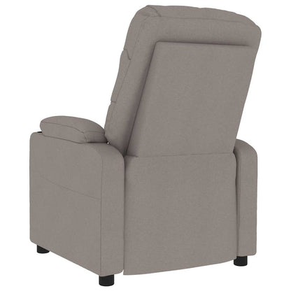 vidaXL Massage Chair Taupe Fabric