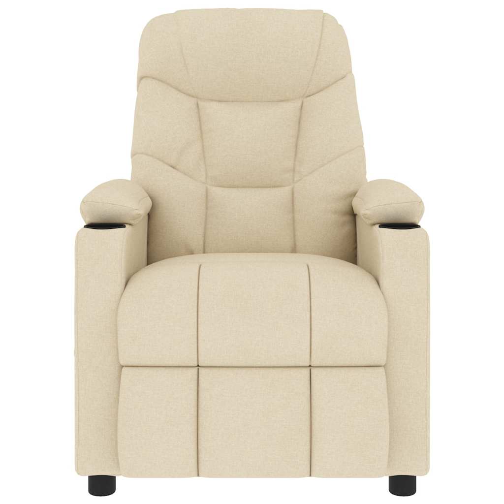 vidaXL Massage Chair Cream Fabric