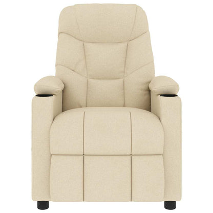 vidaXL Massage Chair Cream Fabric