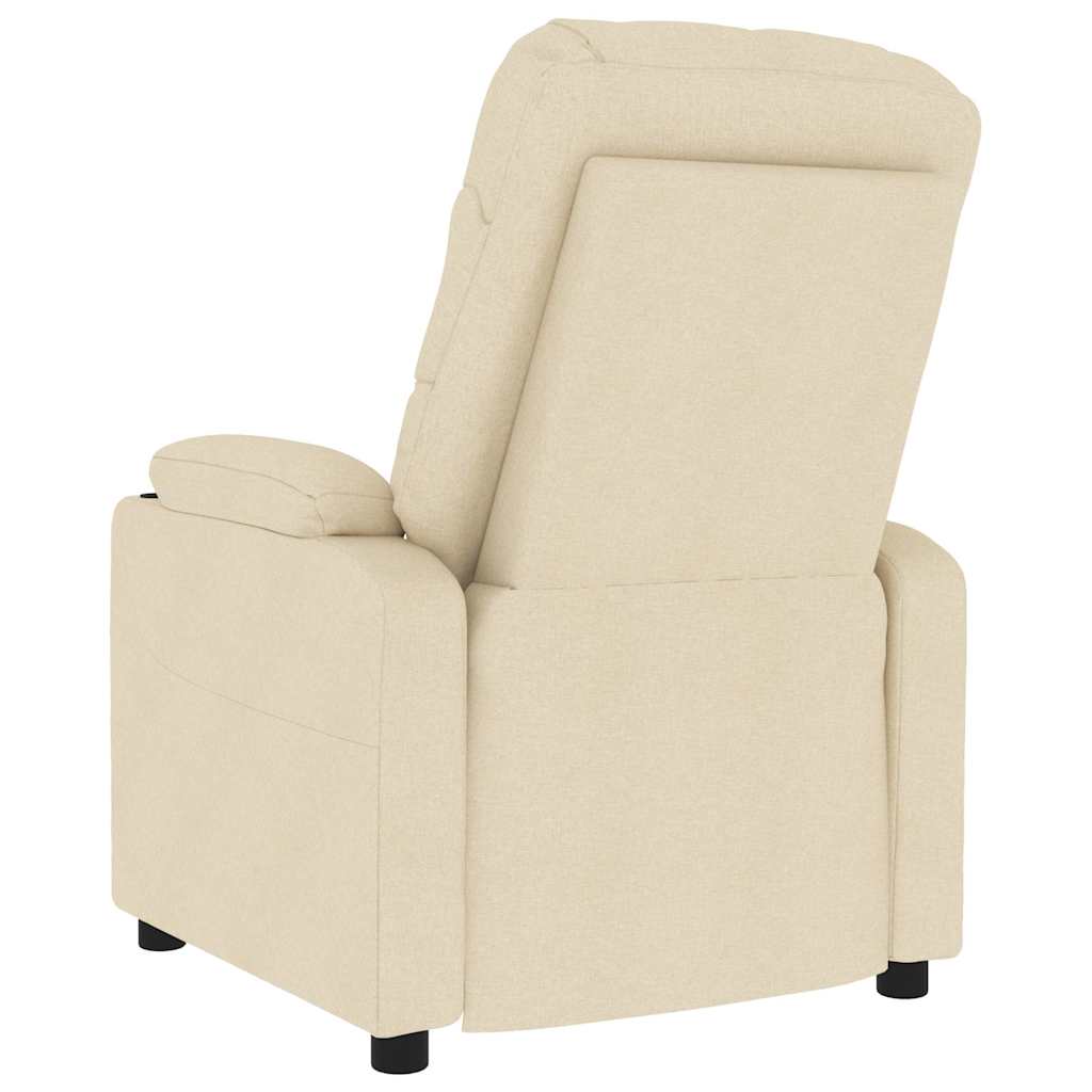 vidaXL Massage Chair Cream Fabric