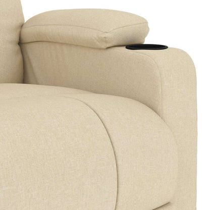 vidaXL Massage Chair Cream Fabric