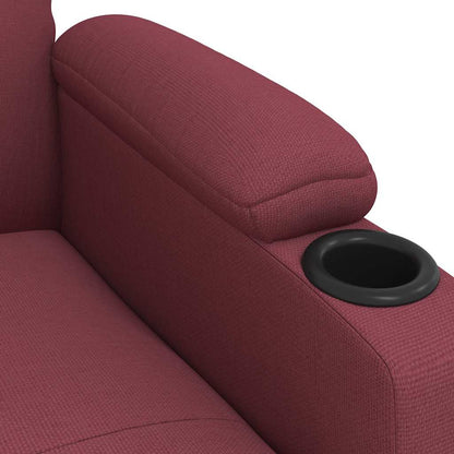 vidaXL Recliner Chair Wine Red Fabric