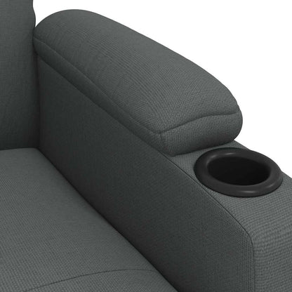 vidaXL Massage Chair Dark Grey Fabric