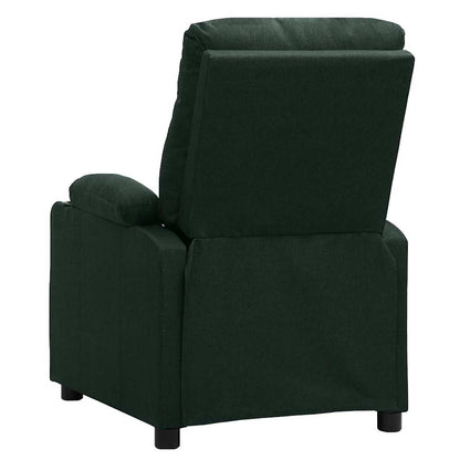 vidaXL Massage Chair Dark Green Fabric