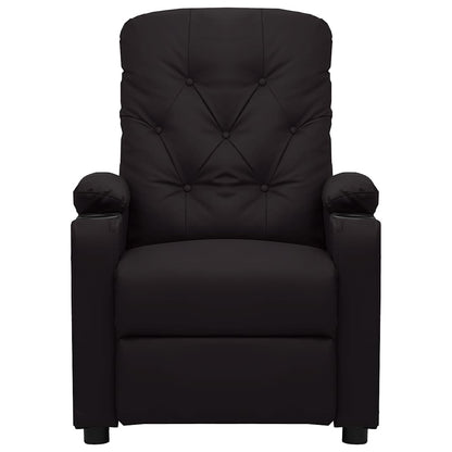 vidaXL Massage Chair Black Faux Leather