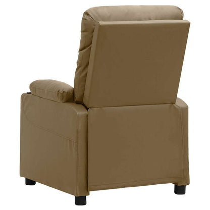 vidaXL Massage Chair Cappuccino Faux Leather