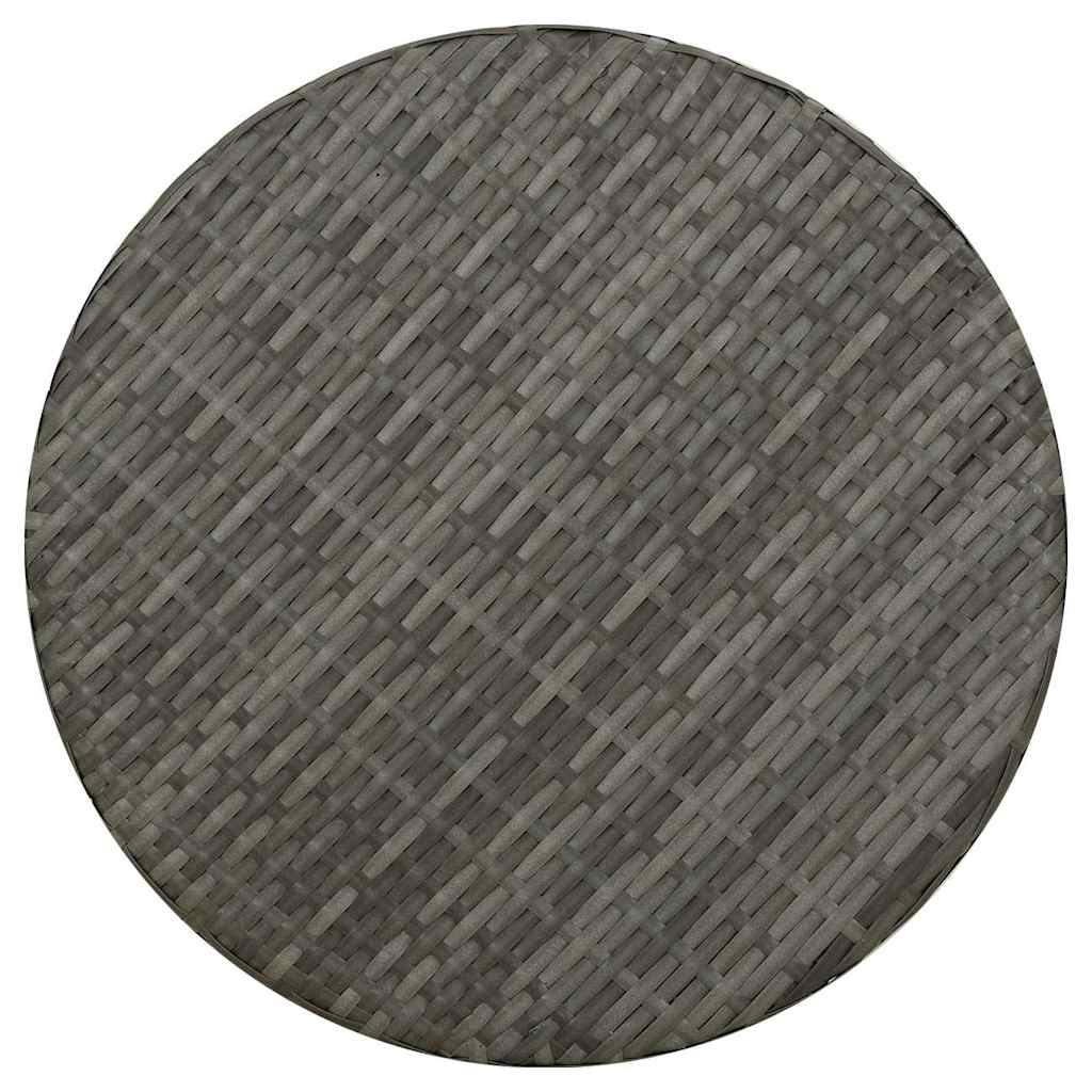 vidaXL Tea Table Grey 45 cm Poly Rattan