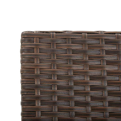 vidaXL Garden Bench with Cushions Brown 176 cm Poly Rattan