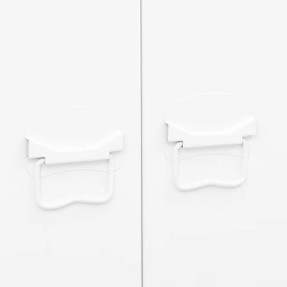 vidaXL Industrial Wardrobe White 90x50x180 cm Metal