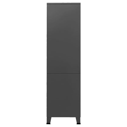 vidaXL Industrial Wardrobe Anthracite 90x50x180 cm Metal