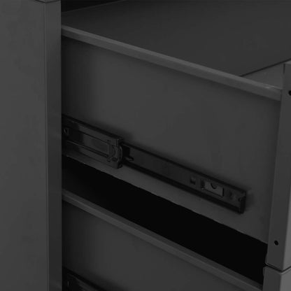 339617 vidaXL Industrial Drawer Cabinet Anthracite 78x40x93 cm Metal
