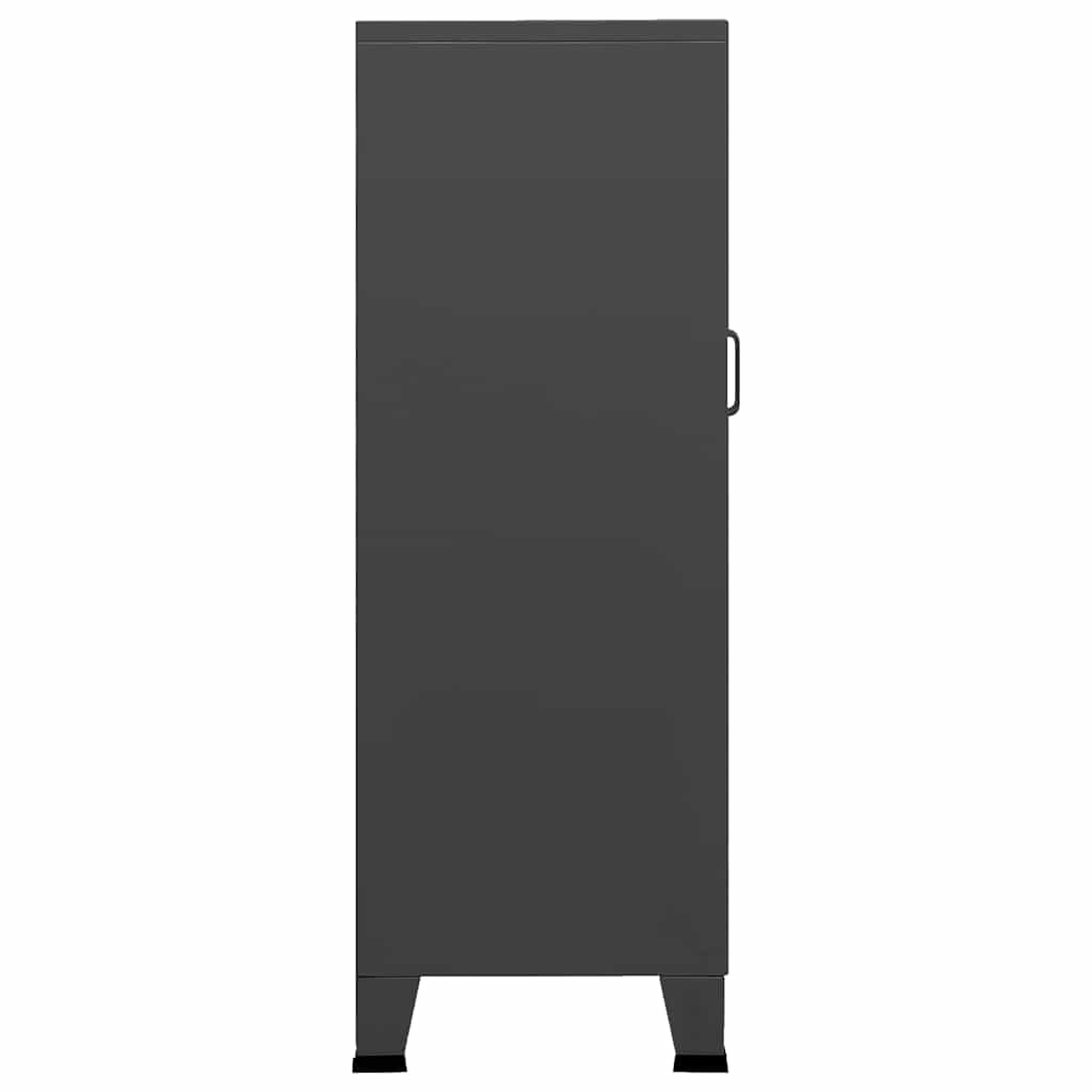 vidaXL Industrial Storage Chest Anthracite 70x40x115 cm Metal