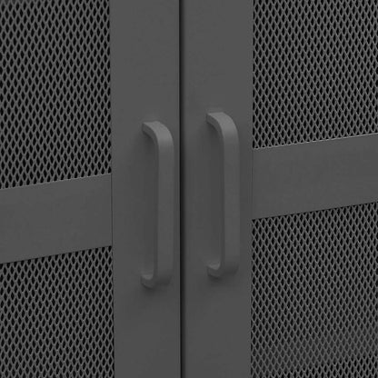 vidaXL Industrial Storage Chest Anthracite 70x40x115 cm Metal