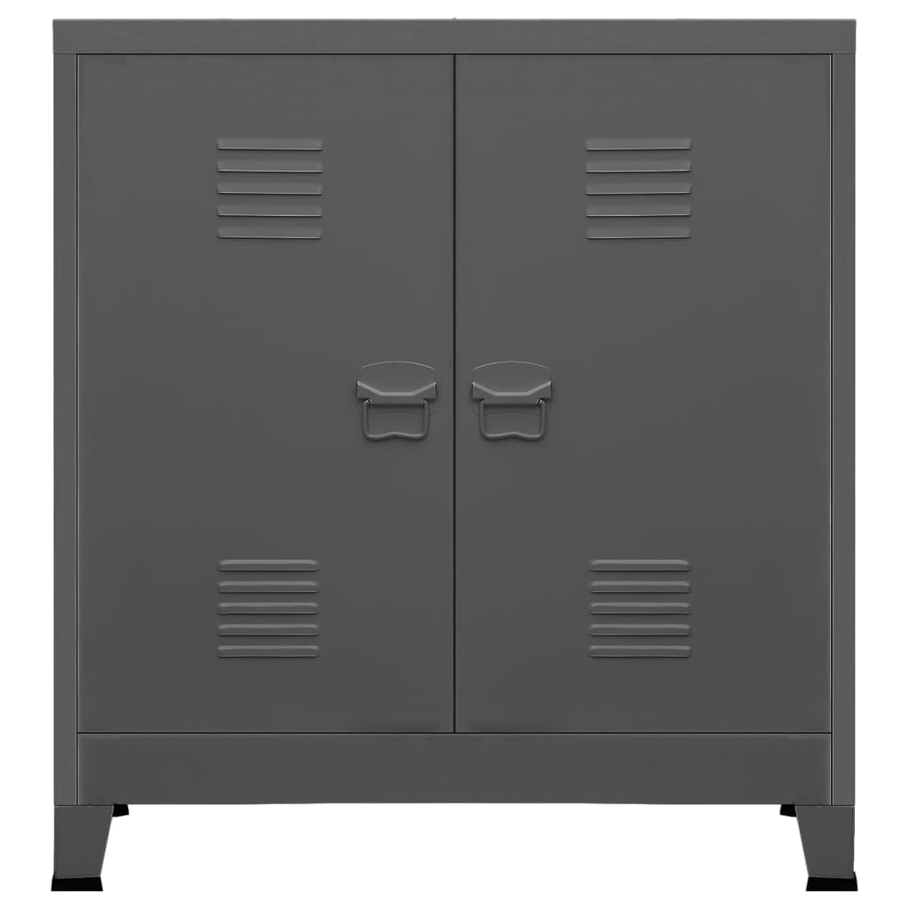 vidaXL Industrial Storage Chest Anthracite Steel