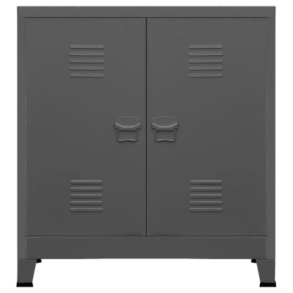 vidaXL Industrial Storage Chest Anthracite Steel