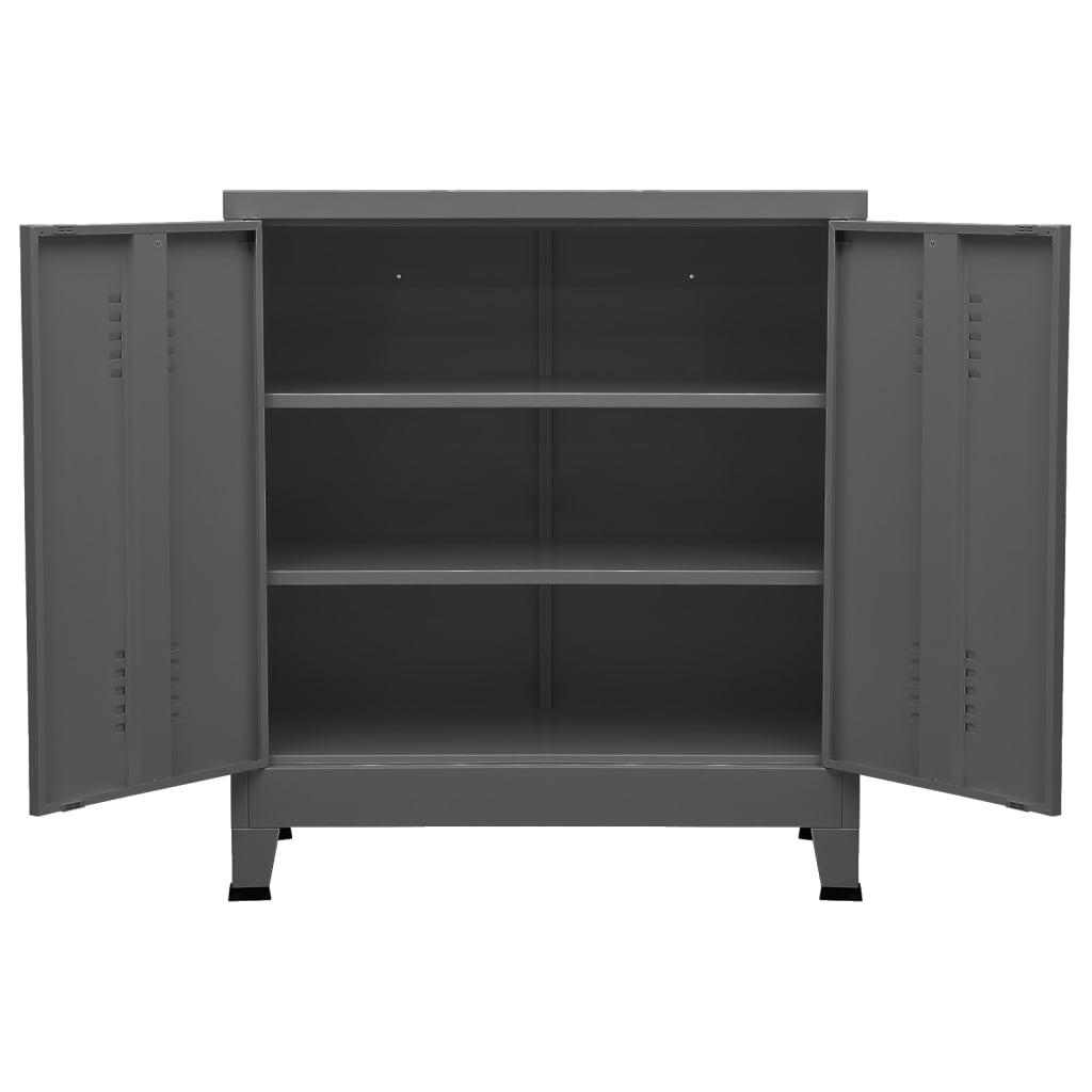 vidaXL Industrial Storage Chest Anthracite Steel