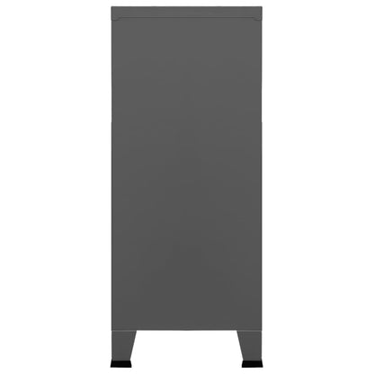 vidaXL Industrial Storage Chest Anthracite Steel