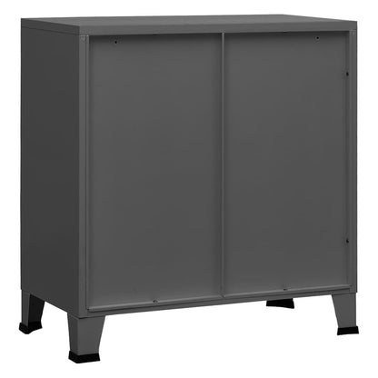 vidaXL Storage Chest | Anthracite | Steel, plastic | Medium | Storage