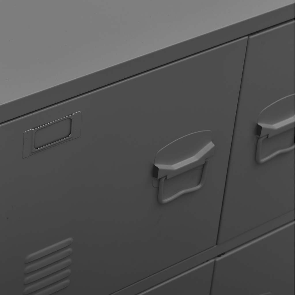 vidaXL Storage Chest | Anthracite | Steel, plastic | Medium | Storage