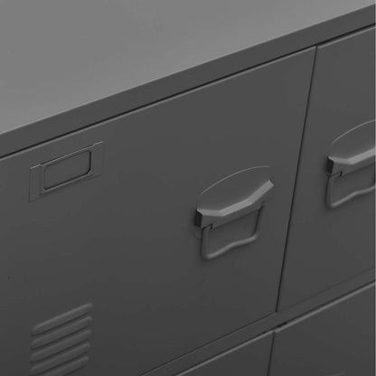 vidaXL Storage Chest | Anthracite | Steel, plastic | Medium | Storage