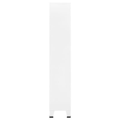vidaXL Industrial Bookshelf White 80x32x180 cm Steel