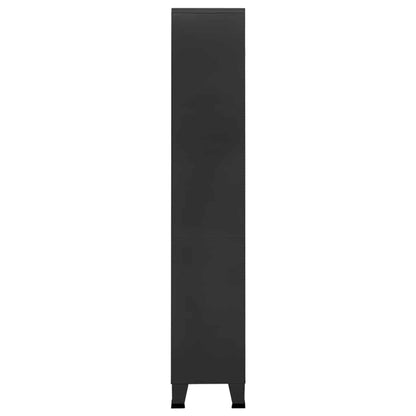 vidaXL Industrial Bookshelf Anthracite 80x32x180 cm Steel