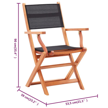 vidaXL Garden Chair | Set of 6 | Black and natural