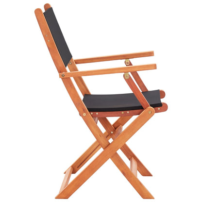 vidaXL Garden Chair | Set of 8 | Black and Natural
