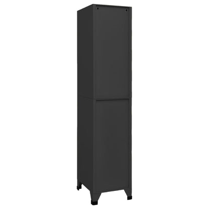 vidaXL Locker Cabinet Anthracite 38x45x180 cm Steel