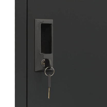 vidaXL Locker Cabinet Anthracite 38x45x180 cm Steel