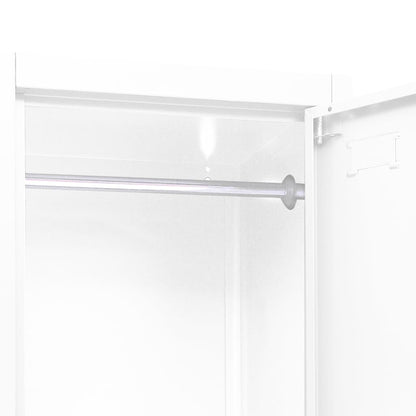 vidaXL Locker Cabinet White 38x45x180 cm Steel