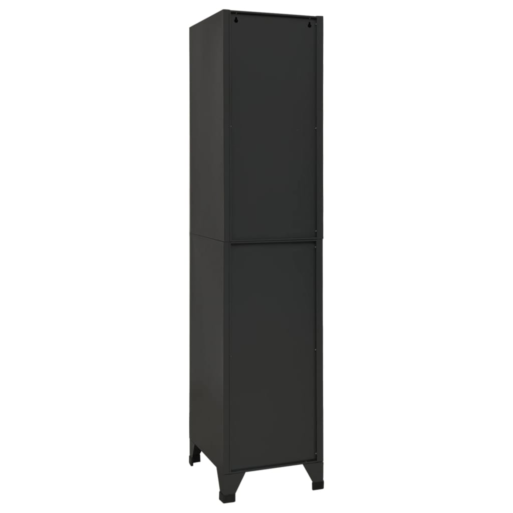 vidaXL Locker Cabinet Anthracite 38x45x180 cm Steel