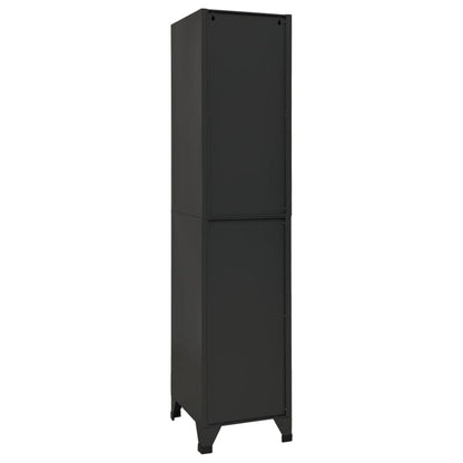 vidaXL Locker Cabinet Anthracite 38x45x180 cm Steel