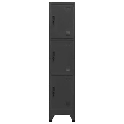 vidaXL Locker Cabinet Anthracite 38x45x180 cm Steel