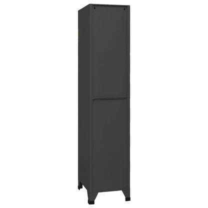 vidaXL Locker Cabinet Anthracite 38x45x180 cm Steel
